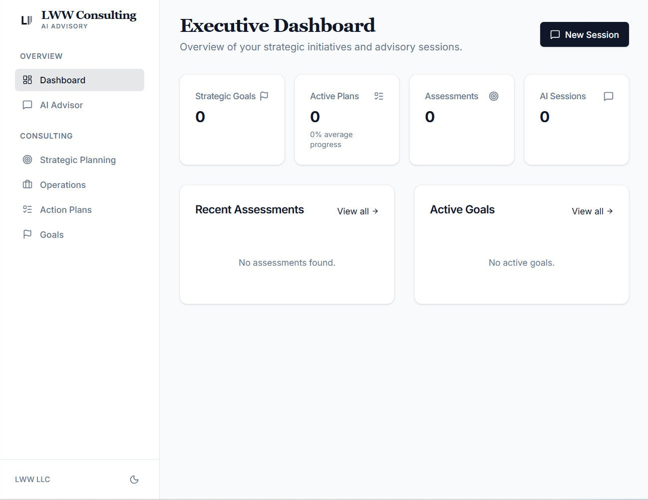 AI Advisory Platform — White-Label Consulting Dashboard (Full Source Code)