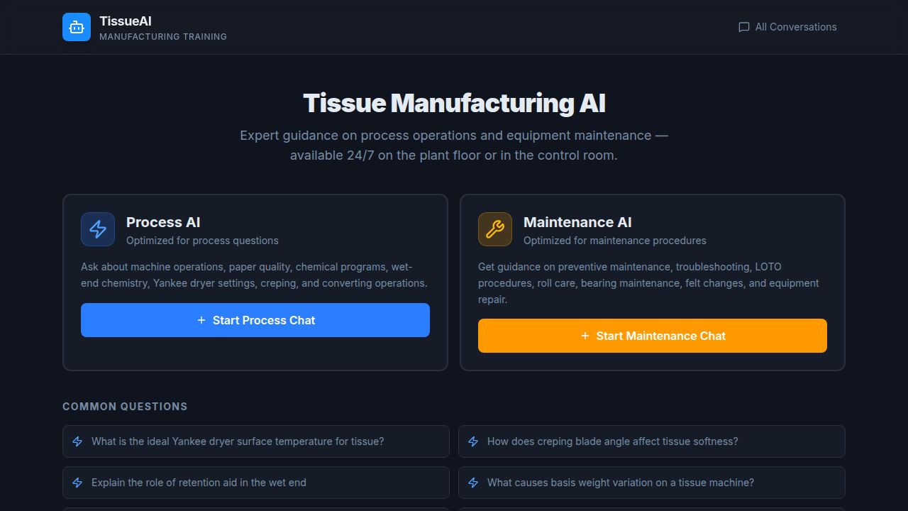 Tissue AI - Training Assistant